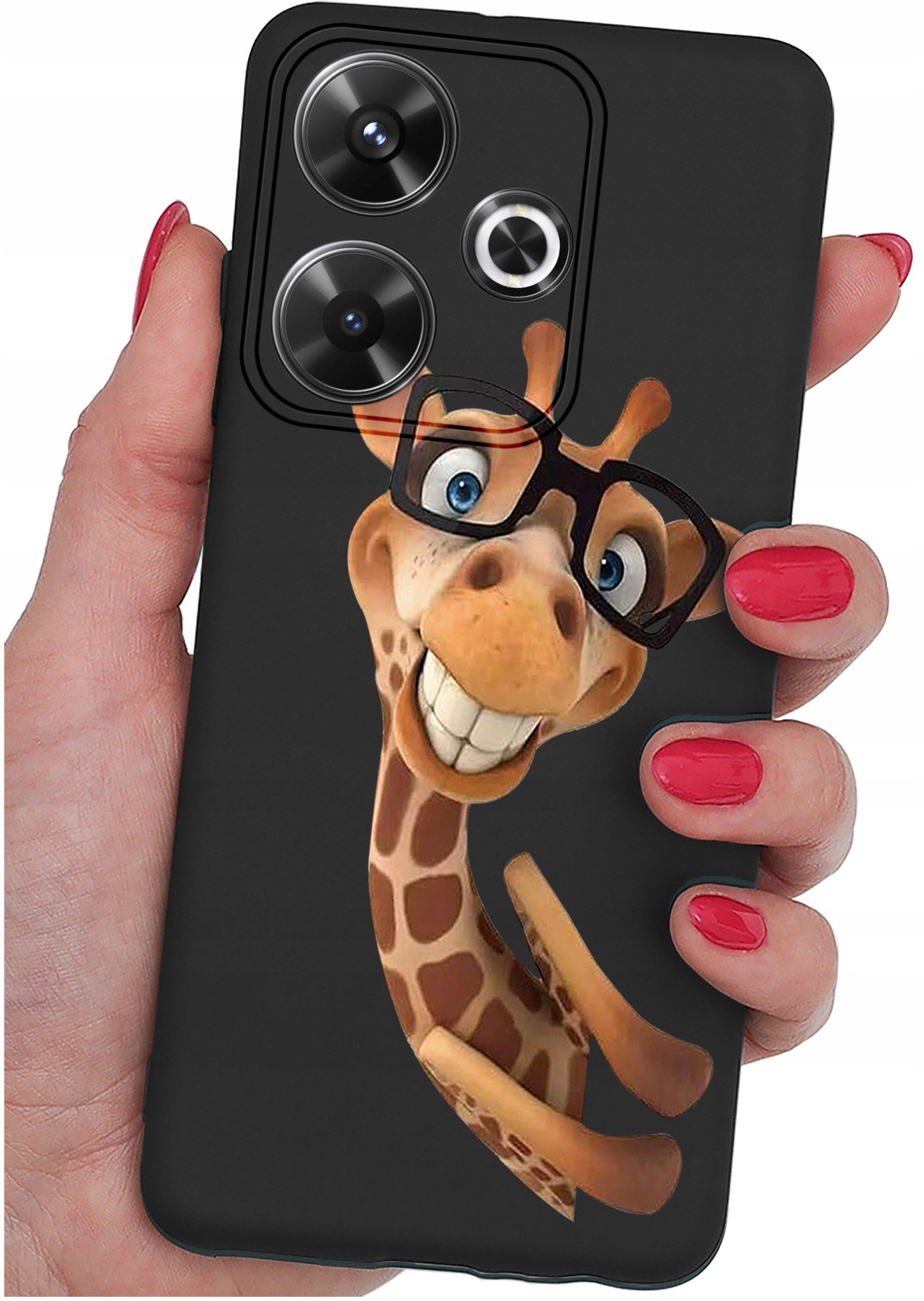 Etui do Xiaomi Redmi 13 4G WZORYSILIKONOWE MATT CASE + SZKŁO 9H