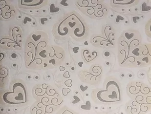 Papiery ozdobne Deco, Love Serca, srebrne welwetowe, 20x29 cm - Scrapbooking - miniaturka - grafika 1