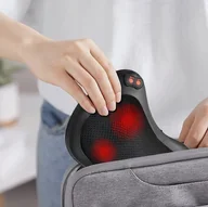 Masażery - PODGRZEWANY MASAŻER DO PLECÓW 8 GŁOWIC 3 POZIOMY MASAŻU TERMOTERAPIA - miniaturka - grafika 1