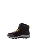 Buty dla chłopców - Jack Wolfskin Dzieci uniseks VOJO LT TEXAPORE MID K buty na zewnątrz, Czarny/burly Żółty XT, 28 EU - miniaturka - grafika 1