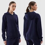 Bluzy damskie - 4F BLUZA DAMSKA DRESOWA ROZPINANA Z KAPTUREM SS24 - miniaturka - grafika 1