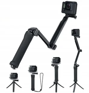 Selfie Stick Kijek Uchwyt 3WAY do GoPro 11 10 9 8 - Akcesoria do kamer sportowych - miniaturka - grafika 1