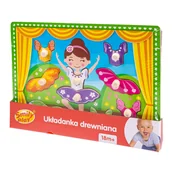 Układanki dla dzieci - Smily układanka drewniana Baletnica Uchwyty - miniaturka - grafika 1