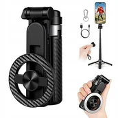 Selfie stick - STATYW DO SELFIE MAGNETYCZNY 4W1 UCHWYT TELEFONU PILOT BLUETOOTH metalowy - miniaturka - grafika 1
