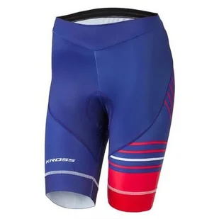 Spodenki rowerowe KROSS Flow Lady ( XS) Niebiesko-czerwony - Spodenki rowerowe - miniaturka - grafika 1