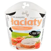 Sery - Łaciaty Serek puszysty z łososiem i koperkiem 150 g - miniaturka - grafika 1