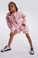 Spodnie i spodenki dla dziewczynek - Marc Jacobs szorty jeansowe dziecięce kolor różowy wzorzyste regulowana talia - miniaturka - grafika 1
