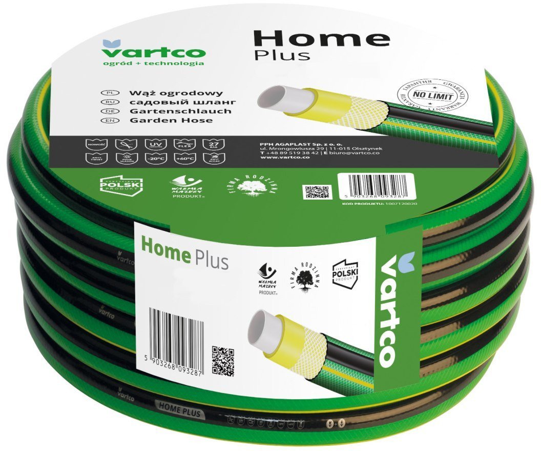 Vartco Wąż ogrodowy Home Plus 3/4