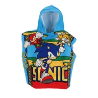 Okrycia kąpielowe dla dzieci - Poncho kąpielowe ręcznik SONIC JEŻ - miniaturka - grafika 1