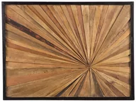 Dekoracje domu - Beliani Dekoracja ścienna drewno tekowe MERIDA - miniaturka - grafika 1