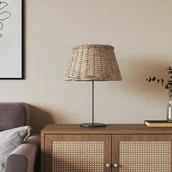 Oprawy, klosze i abażury - vidaXL Klosz do lampy, brązowy, Ø50x30 cm, wiklina - miniaturka - grafika 1