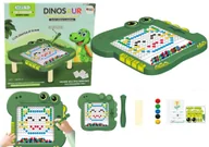 Układanki dla dzieci - Tablica Magnetyczna Edukacyjna Dinozaur Pad Układanka Zielona - miniaturka - grafika 1