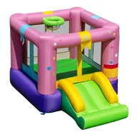 Place zabaw - Dmuchany zamek ze zjeżdżalnią i trampoliną Dmuchany plac zabaw - miniaturka - grafika 1