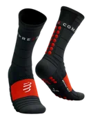 Skarpetki sportowe męskie - COMPRESSPORT Skarpetki biegowe zimowe PRORACING SOCKS WINTER black/high risk red - miniaturka - grafika 1