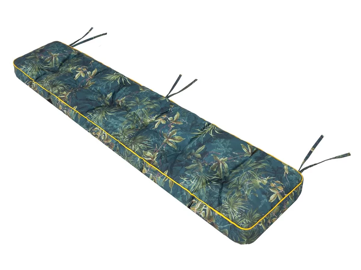 Poduszka na ławkę ogrodową, Etna, Zielona Trawa, 120x40 cm