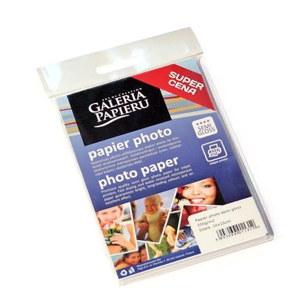 Galeria Papieru Papier fotograficzny Photo Semi Gloss 200g 10 x 15 cm