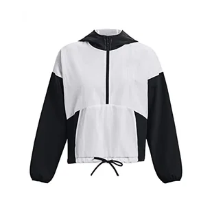 Under Armour Womens Warmup Tops Woven Graphic Jacket, Black, 1377550-001, LG - Koszulki i topy damskie - miniaturka - grafika 1