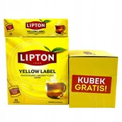 Herbata - Lipton Yellow Label Herbata czarna 92tor. + 25tor. + kubek - miniaturka - grafika 1