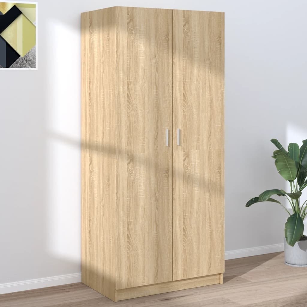 Szafa dąb sonoma 80x52x180 cm materiał drewnopochodny