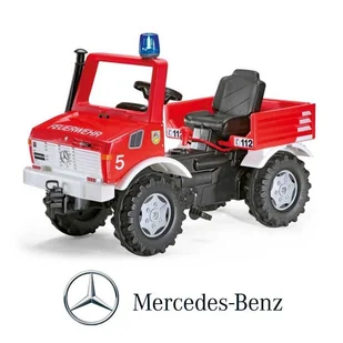 Mercedes Benz, samochód na pedały Straż pożarna - Jeździki dla dzieci - miniaturka - grafika 1