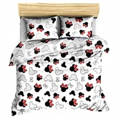 Pościel - pościel bawełna lux 200x220 + 2 poszewka B 255 miki czerwona - miniaturka - grafika 1