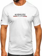 Koszulki męskie - Biały bawełniany t-shirt męski z nadrukiem Bolf 14738 - miniaturka - grafika 1