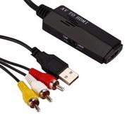Adaptery i przejściówki - Konwerter obrazu i dźwięku z AV 3x cinch na HDMI - miniaturka - grafika 1