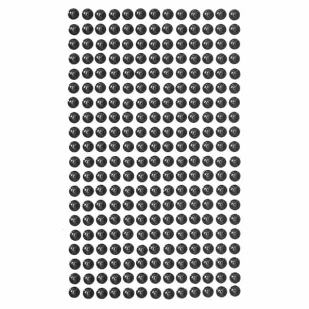 Perełki samoprzylepne black 6mm 260szt - Dalprint - Zabawki kreatywne - miniaturka - grafika 1