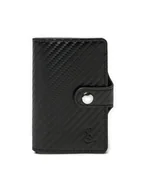 Etui na dokumenty i karty - Semi Line Etui na karty kredytowe P8296-1 Czarny - miniaturka - grafika 1