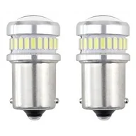 Żarówki samochodowe - CANBUS AMiO Led 3014 24smd + 3030 6smd 1156 (r5w, r10w) p21 white 12v/24v AMI-02448 - miniaturka - grafika 1
