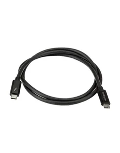 StarTech TBLT3MM1M .com kabel Thunderbolt 1 m 20 Gbit/s Czarny - Kable komputerowe i do monitorów - miniaturka - grafika 1