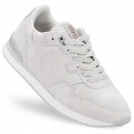 Sneakersy damskie - Buty sportowe damskie sneakersy szare niskie Cross Jeans II2R4029 38 - miniaturka - grafika 1