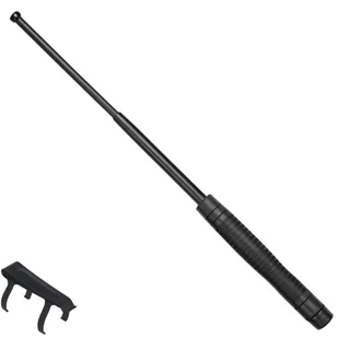 ESP - Hartowana pałka teleskopowa z klipsem - 18'' - Rękojeść ergonomiczna - EXB-18HE BLK BC-01 - Pałki obronne - miniaturka - grafika 1