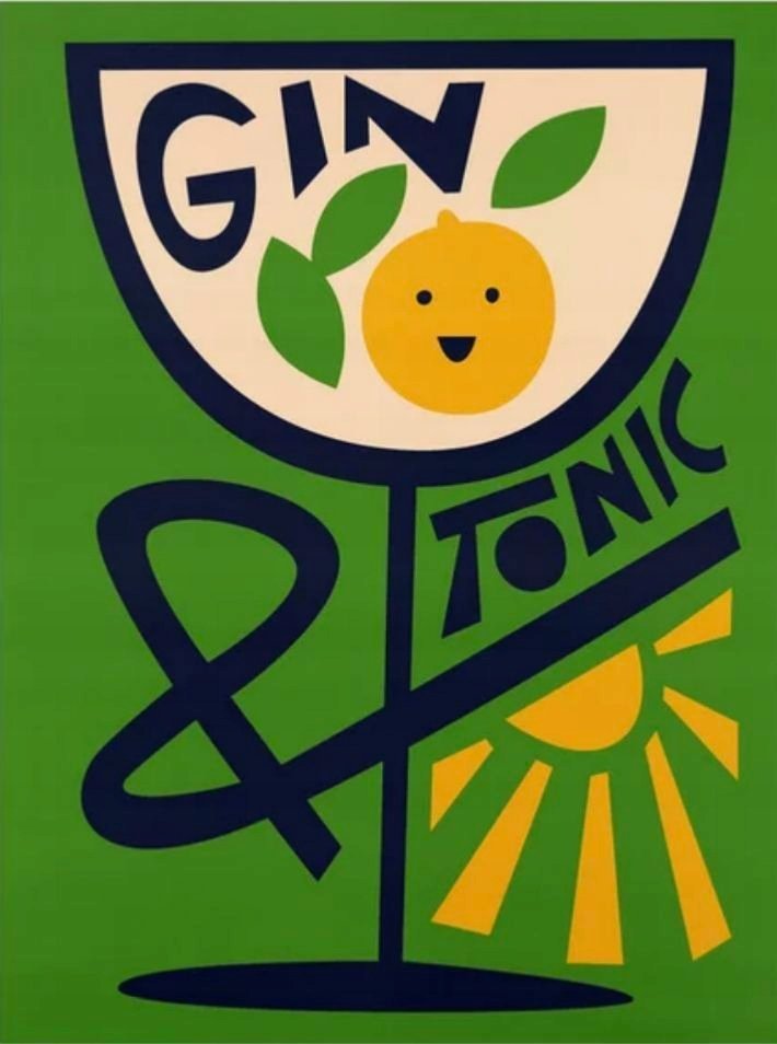 PODKŁADKA POD MYSZ Z Nadrukiem 22x18 cm GIN TONIC Drink Tekst Prezent