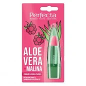 Szminki - Perfecta Perfecta Aloe Vera Pomadka nawilżająca do ust z aloesem i maliną 020201162 - miniaturka - grafika 1