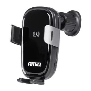 Uchwyt do samochodu na kratkę ładowarka indukcyjna 15w amio-03778 - Uchwyty samochodowe do telefonów - miniaturka - grafika 1