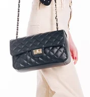 Torebki damskie - Torebka skórzana pikowana - (6937) - miniaturka - grafika 1