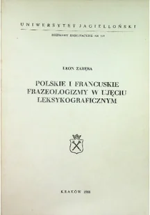 Polskie i francuskie frazeologizmy w ujęciu leksyograficznym - Horror, fantastyka grozy - miniaturka - grafika 1