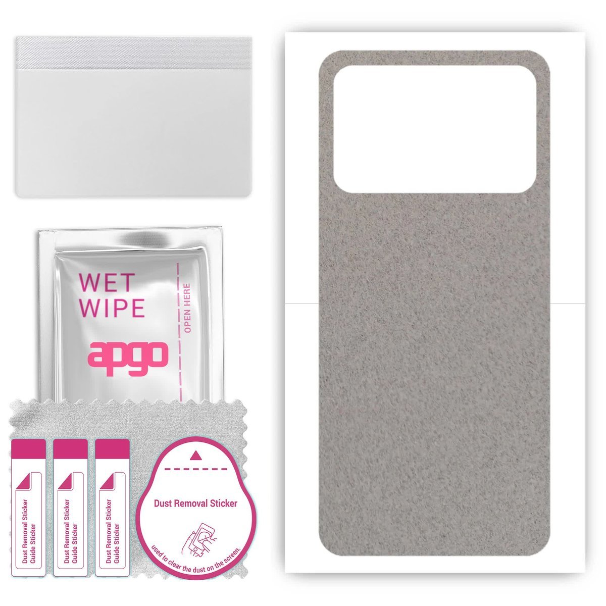 Folia naklejka skórka strukturalna na TYŁ Zamsz do Poco X5 Pro - Zamsz Szary - apgo SKINS