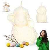 Świece - Mini Świeca Sojowa Baranek Wielkanocny Upominek Na Prezent Podziękowania - miniaturka - grafika 1