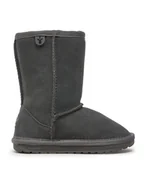 Buty dla dziewczynek - EMU Australia Śniegowce Wallaby Lo K10102 Szary - miniaturka - grafika 1