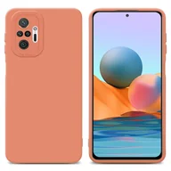 Etui i futerały do telefonów - Pokrowiec Etui Do Xiaomi RedMi NOTE 10 PRO w FLUID JASNY POMARAŃCZOWY TPU Silikonowe Obudowa Ochronny Case Cover Cadorabo - miniaturka - grafika 1