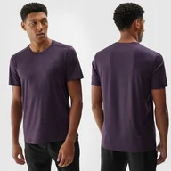 Koszulki męskie - Koszulka Męska 4F Sportowy T-SHIRT Treningowy Szybkoschnący Fioletowy M - miniaturka - grafika 1