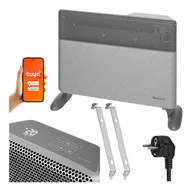 Ogrzewanie przenośne - Grzejnik elektryczny konwektorowy energooszczędny 1500W inwerterowy Wi-Fi szary Warmtec EGI-15S - miniaturka - grafika 1