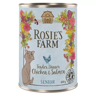 6x400g Rosie's Farm Senior, kurczak i łosoś, karma mokra dla kota| Dostawa i zwrot GRATIS od 99 zł - Mokra karma dla kotów - miniaturka - grafika 1