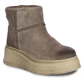 Botki damskie - Botki śniegowce damskie Maciejka skórzane na platformie Ziemia-38 - miniaturka - grafika 1