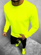 Bluzy męskie - BLUZA MĘSKA ŻÓŁTA-NEONOWA OZONEE MACH/3122Z - Ozonee - miniaturka - grafika 1
