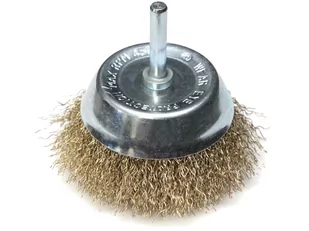 Dedra Szczotka druciana doczołowa mosiądzowana 75mm z trzpieniem F32-075 2401do2550_uz-106-uniw - Akcesoria do elektronarzędzi - miniaturka - grafika 1