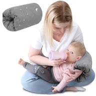 Poduszki do karmienia - Poduszka Do Karmienia Mała Mufka Do Karmienia - Niemowlęca Bawełniana Poduszeczka Pod Ramię Podczas Karmienia Piersią I Butelką Księżyc - miniaturka - grafika 1