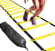 Wyposażenie sportowe i gimnastyczne - Koordynacyjna DRABINKA Treningowa Mini Zestaw Piłkarski 600cm AG920 - miniaturka - grafika 1